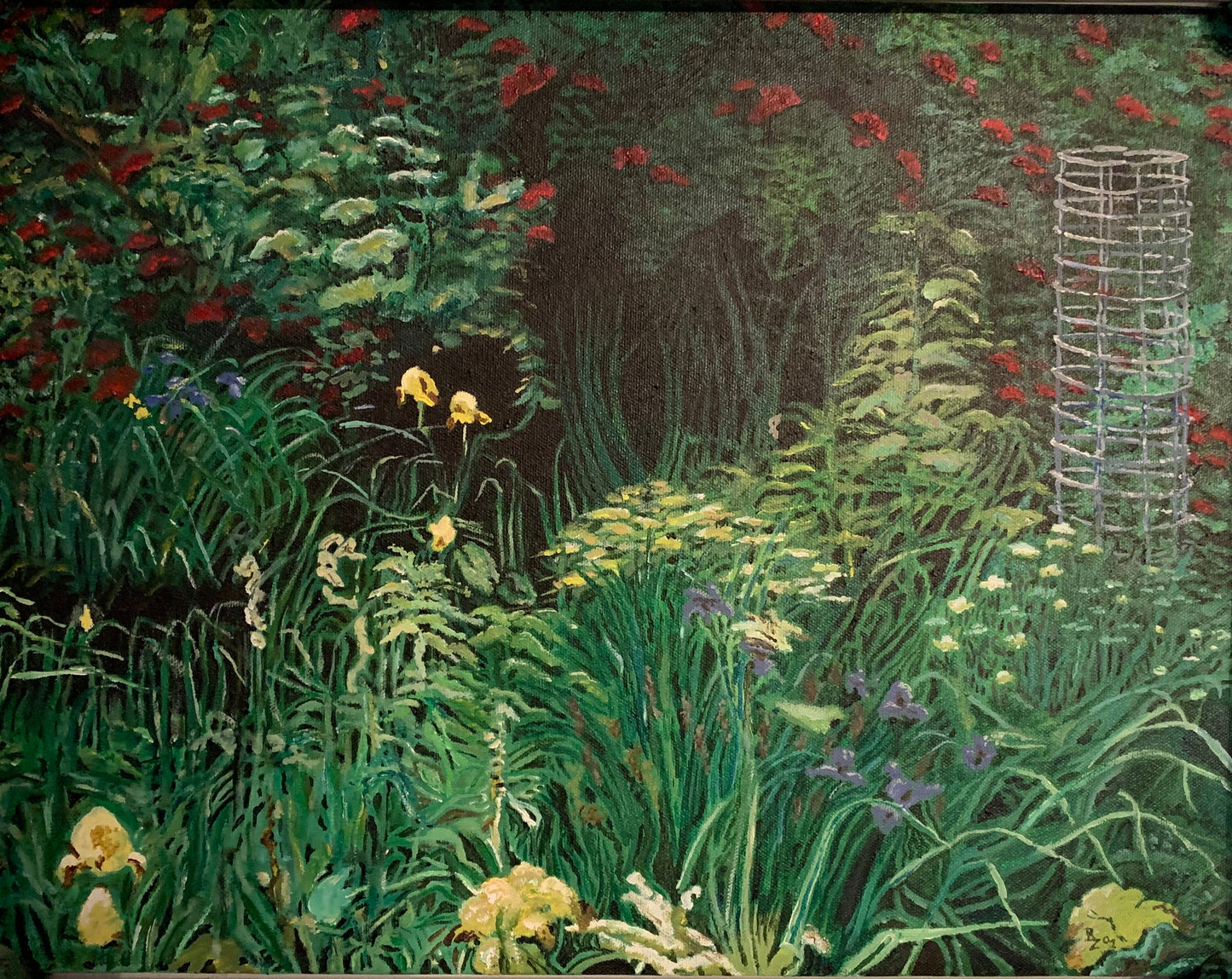 Side view of frame